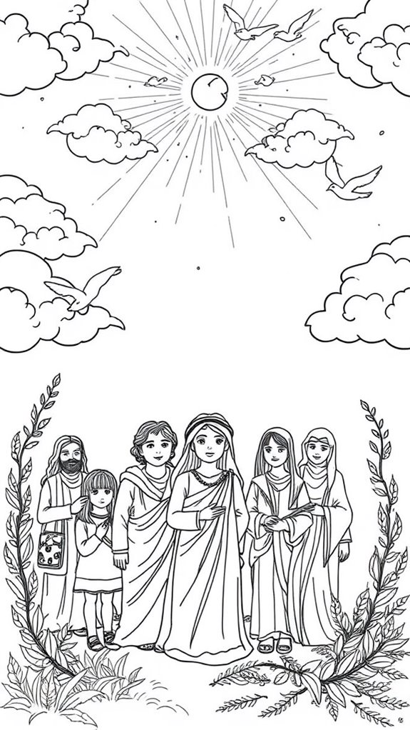 persecuted blessings coloring activity