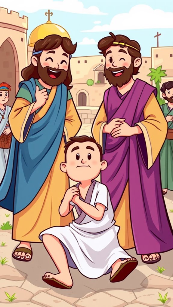 peter and john healing