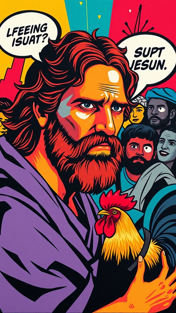 peter denies jesus artwork