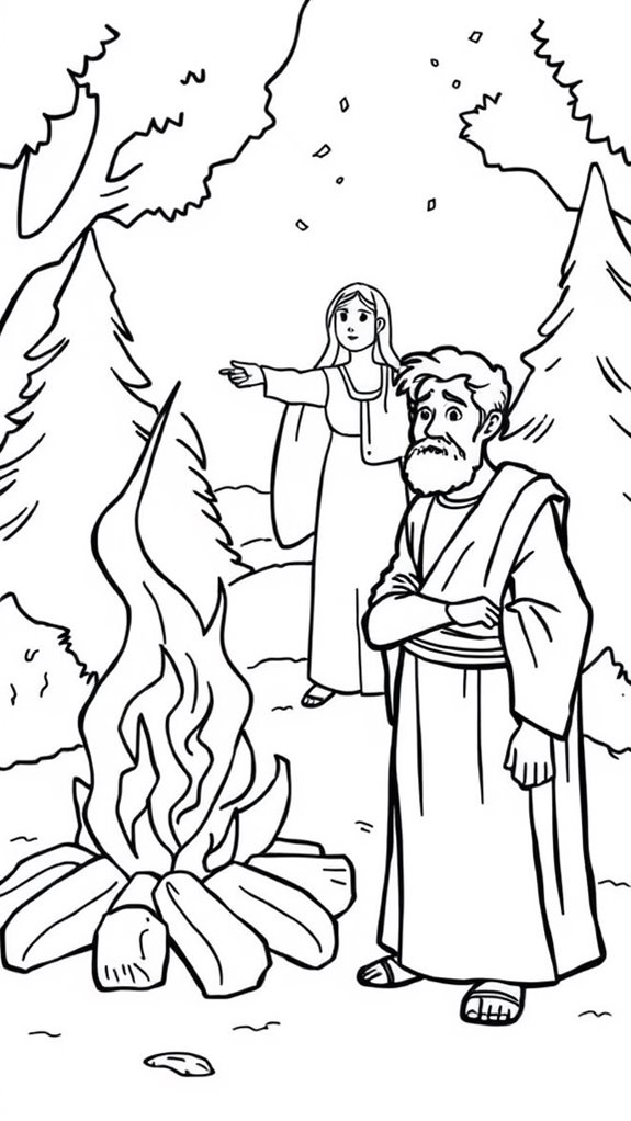 peter denies jesus coloring page
