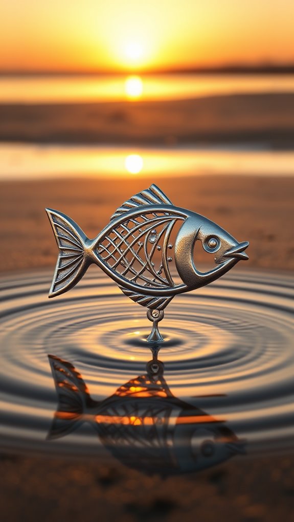 photorealistic christian fish symbol