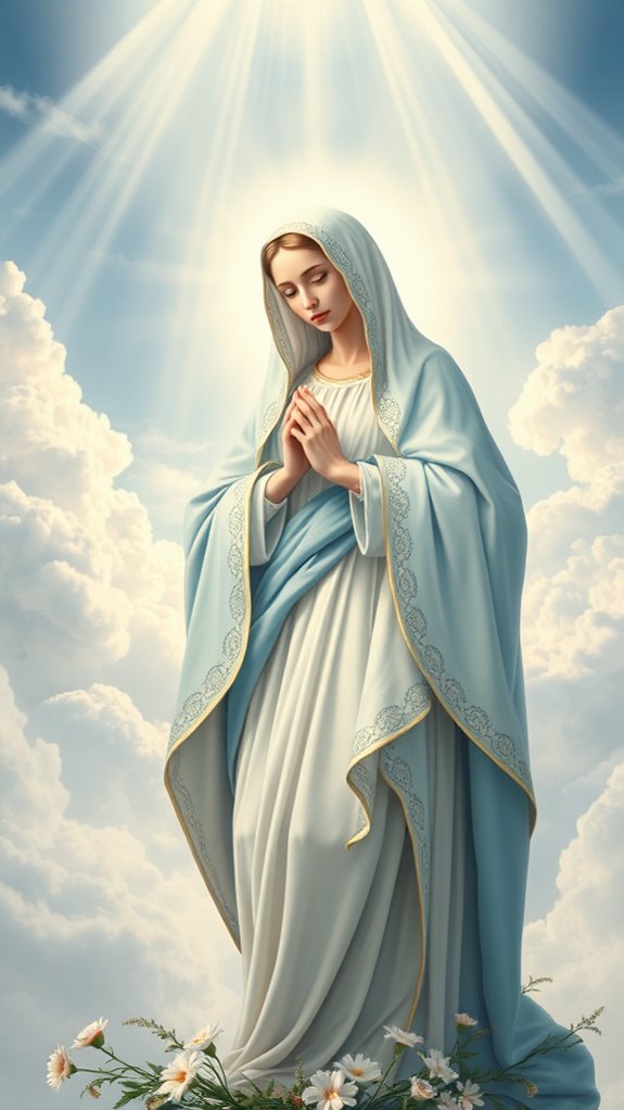 photorealistic immaculate conception image