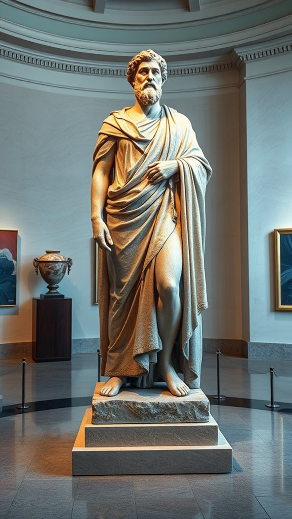 photorealistic king david sculpture