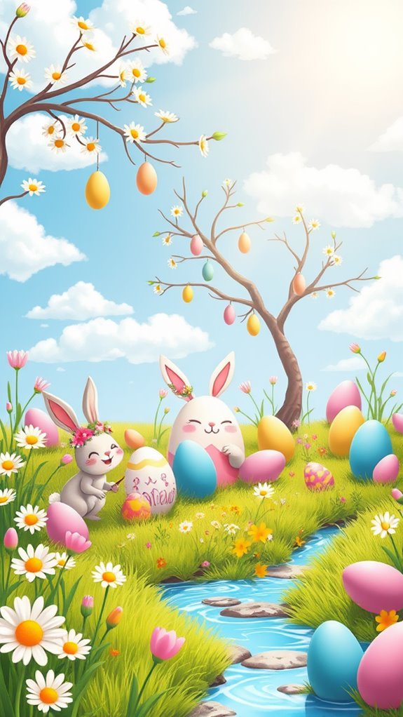 playful easter celebration imagery