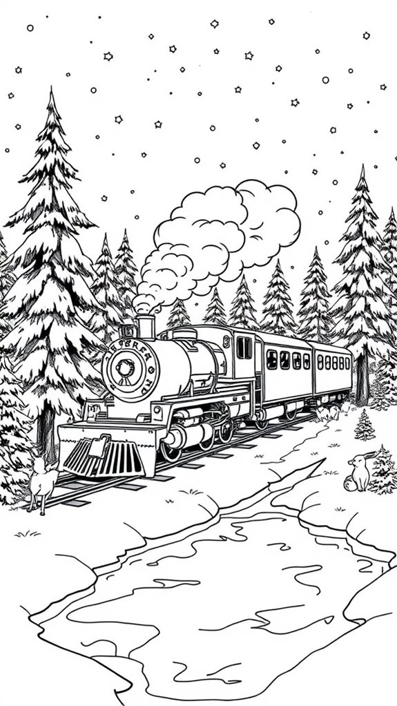 polar express coloring adventure