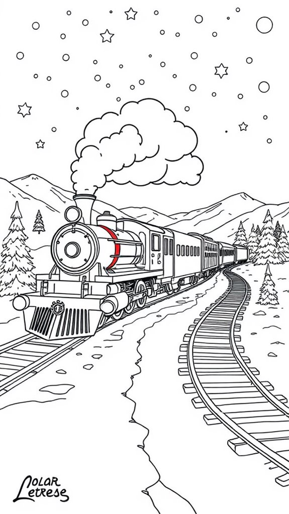 polar express coloring adventure