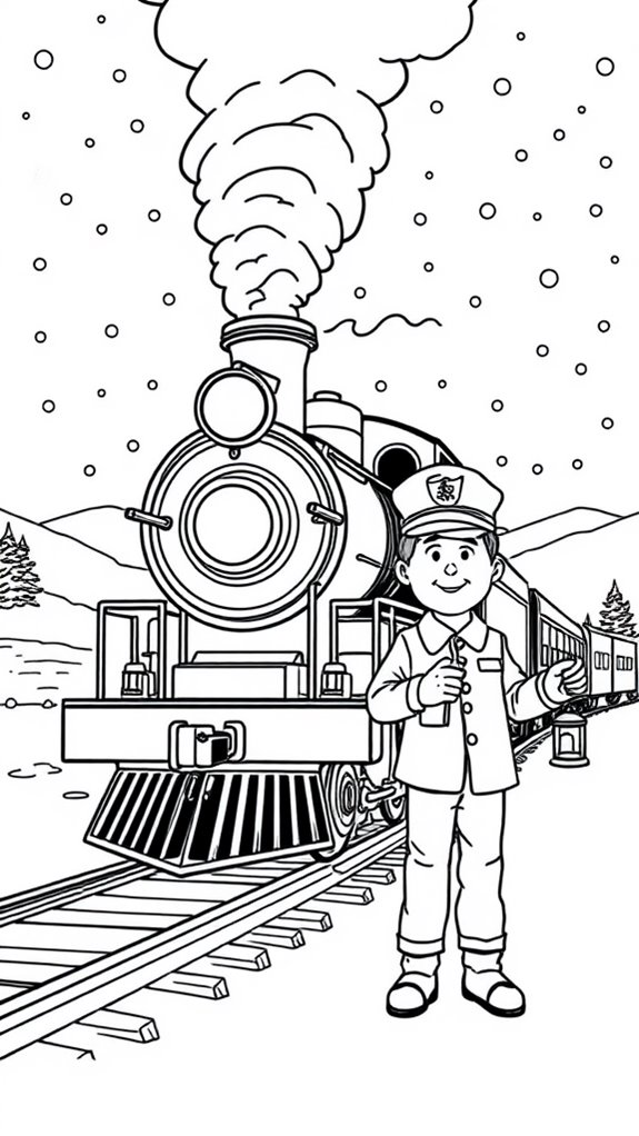 12 Polar Express Train Coloring - Polar Express Coloring Page 3 
