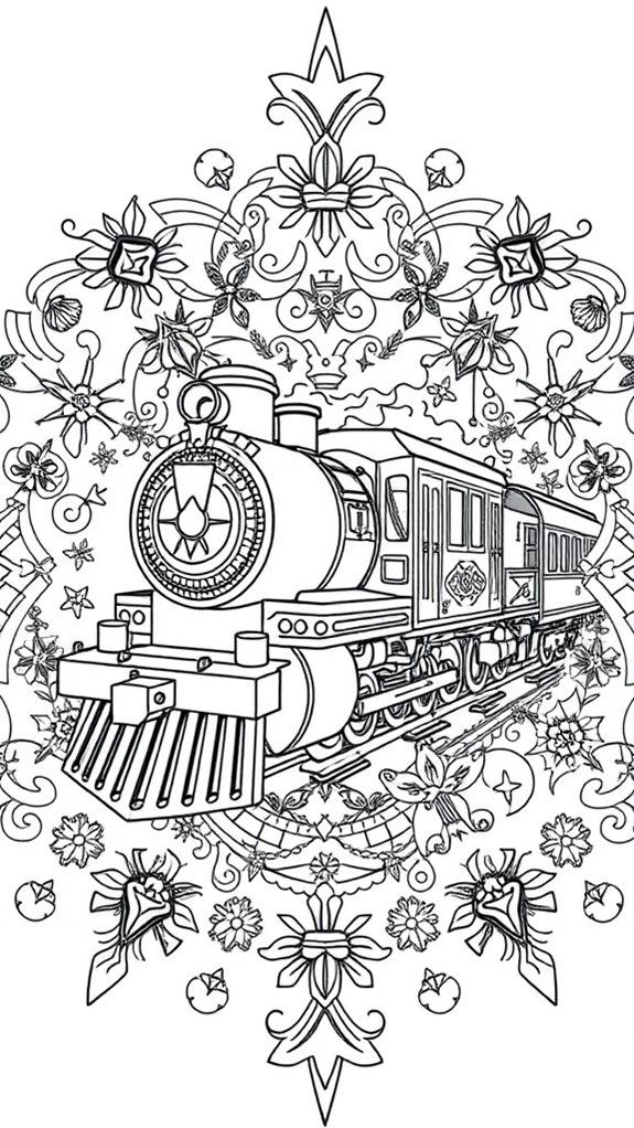 polar express mandala coloring