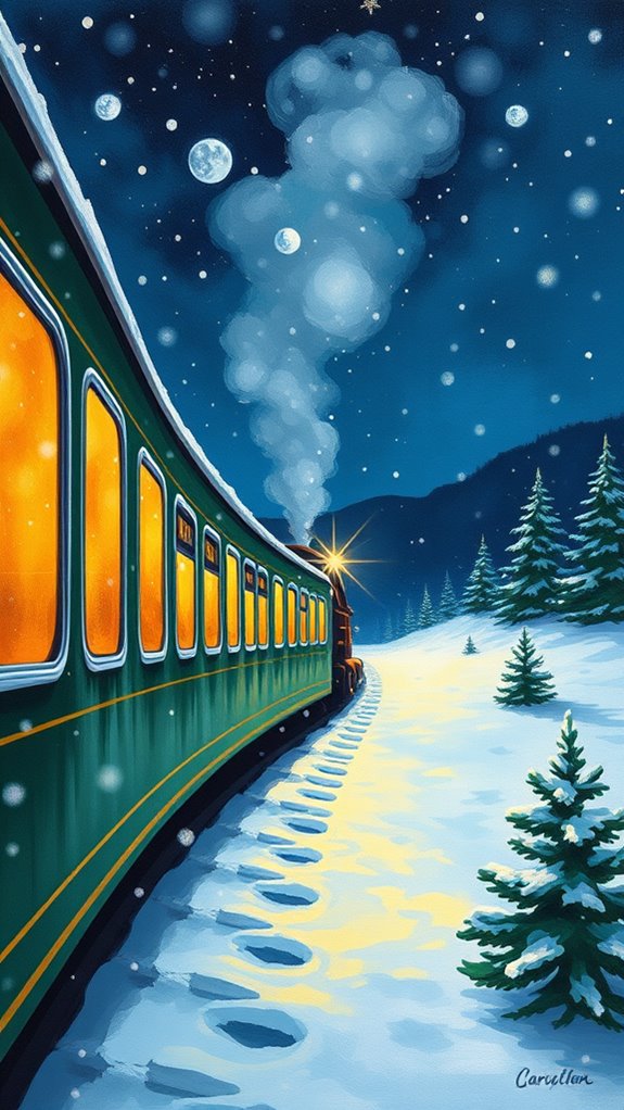 polar express train artwork
