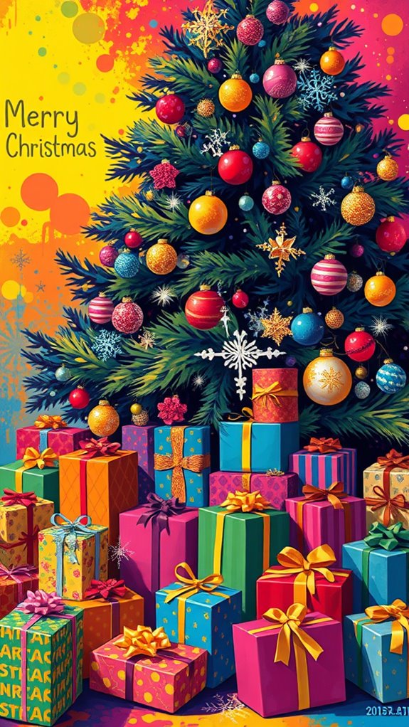 pop art christmas gifts