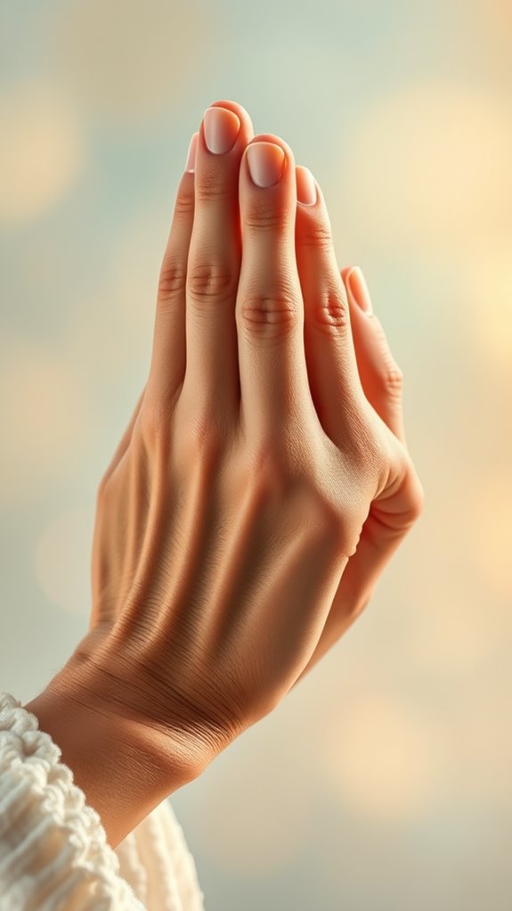 praying hands stock photo