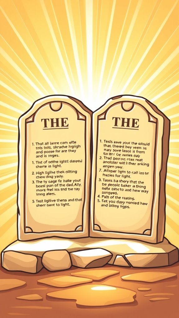 radiant light commandments image