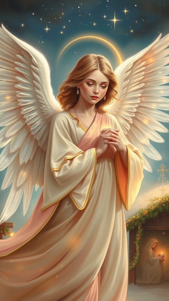 realistic christmas angel artwork