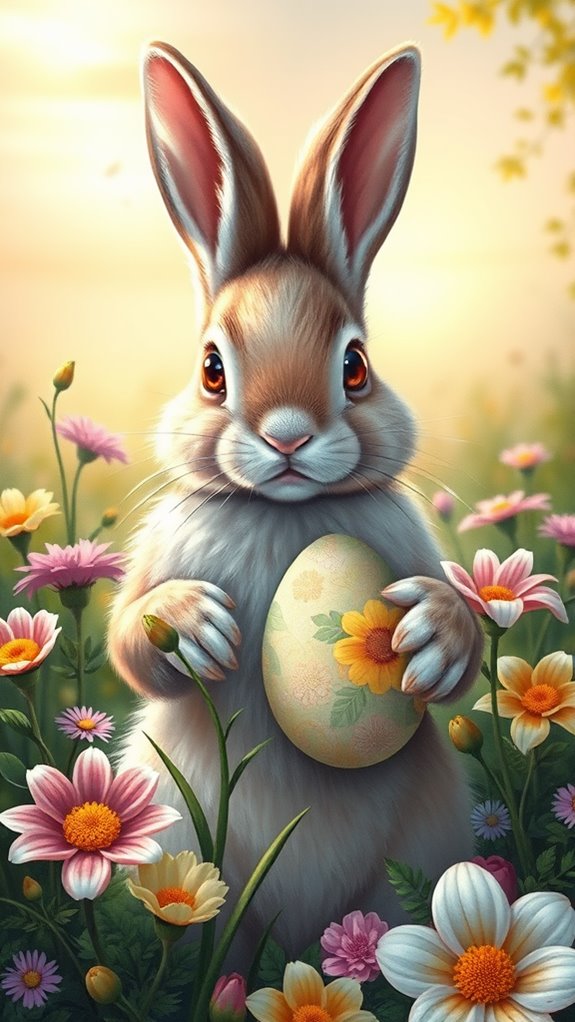 realistic easter bunny art