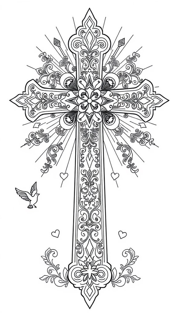 religious art coloring activity