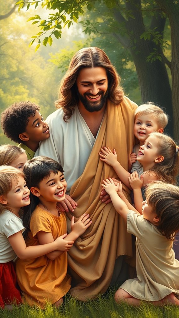 religious artwork depicting children