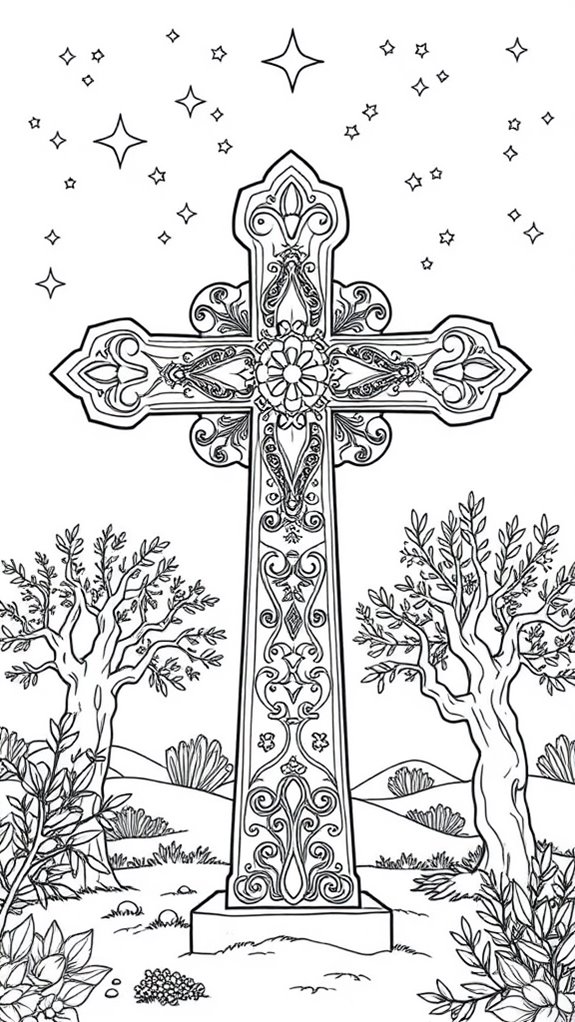religious symbols coloring activity