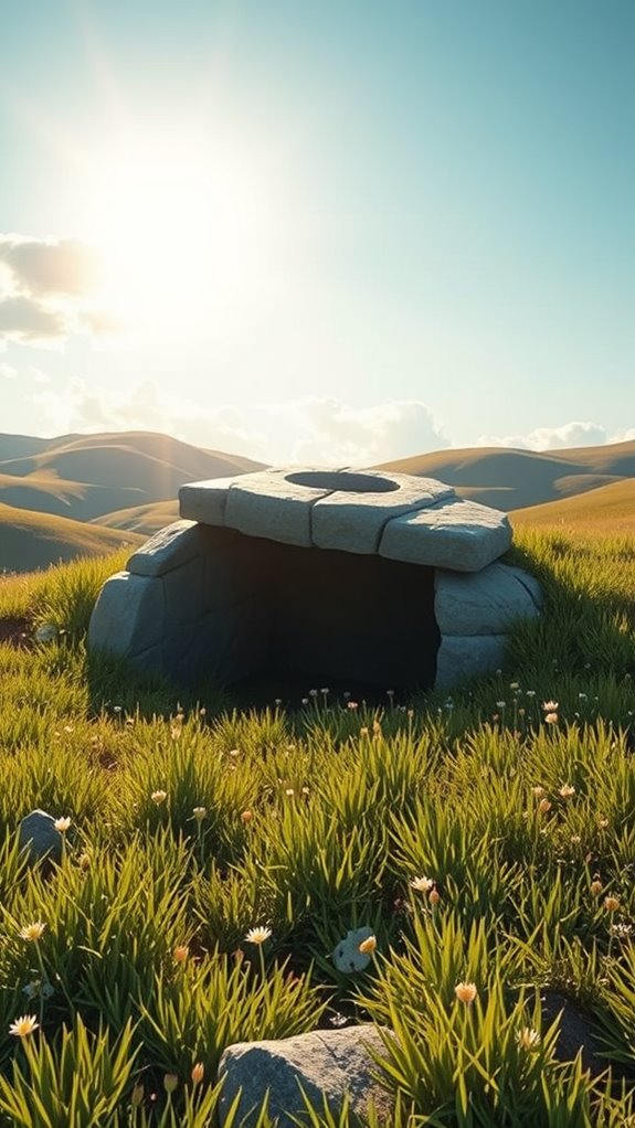 resurrected christ s empty grave