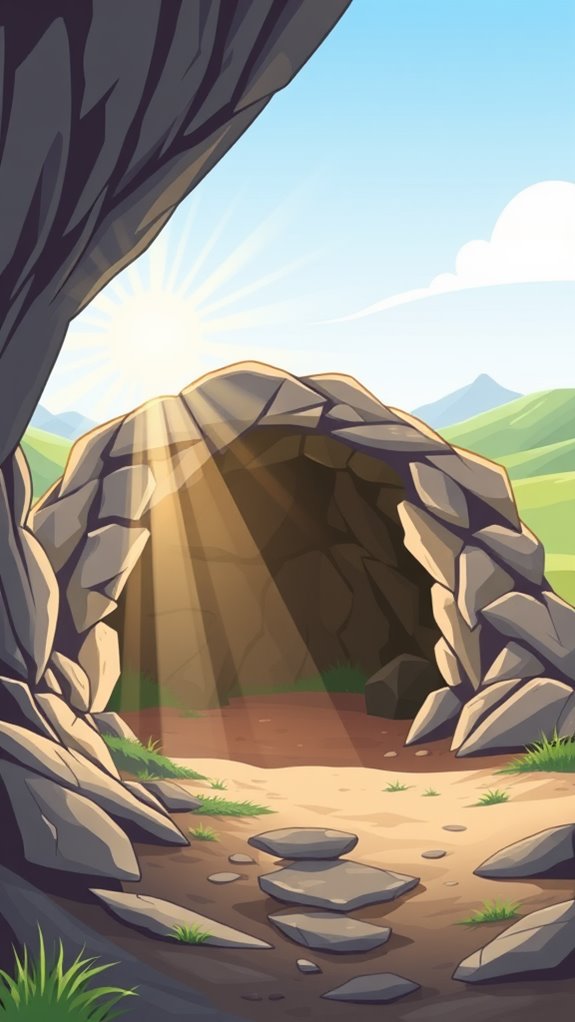 resurrection light rays illustration