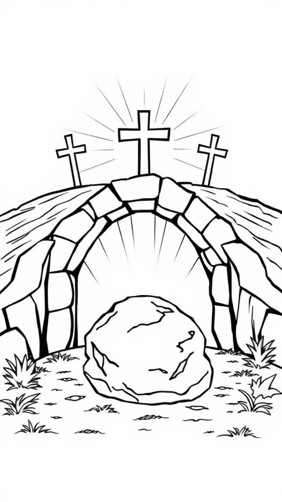 risen jesus coloring page