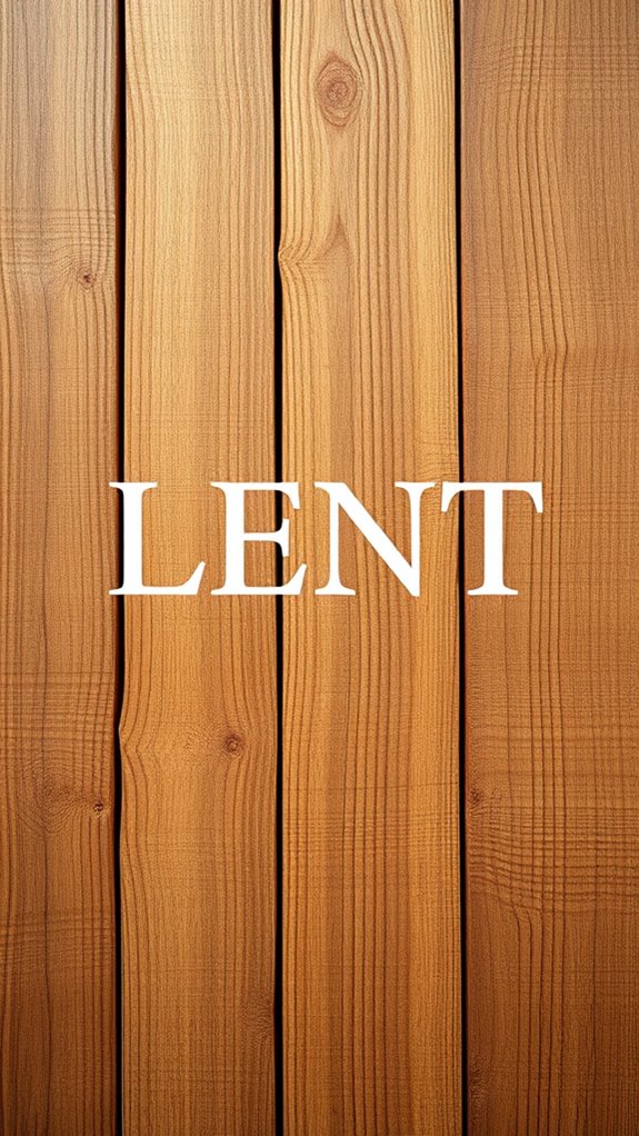 rustic wood typography design