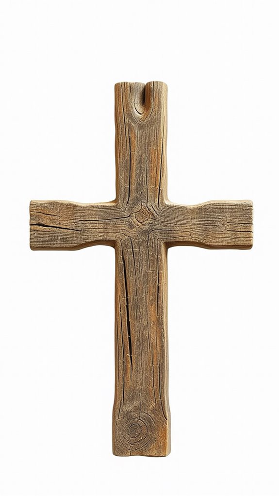 rustic wooden cross design