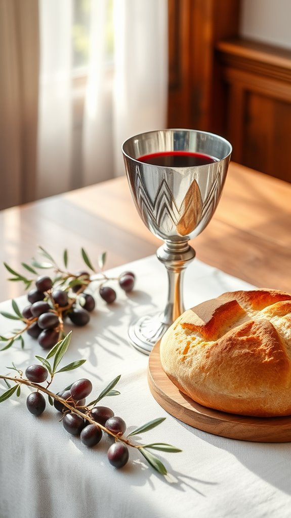 sacred bread and wine
