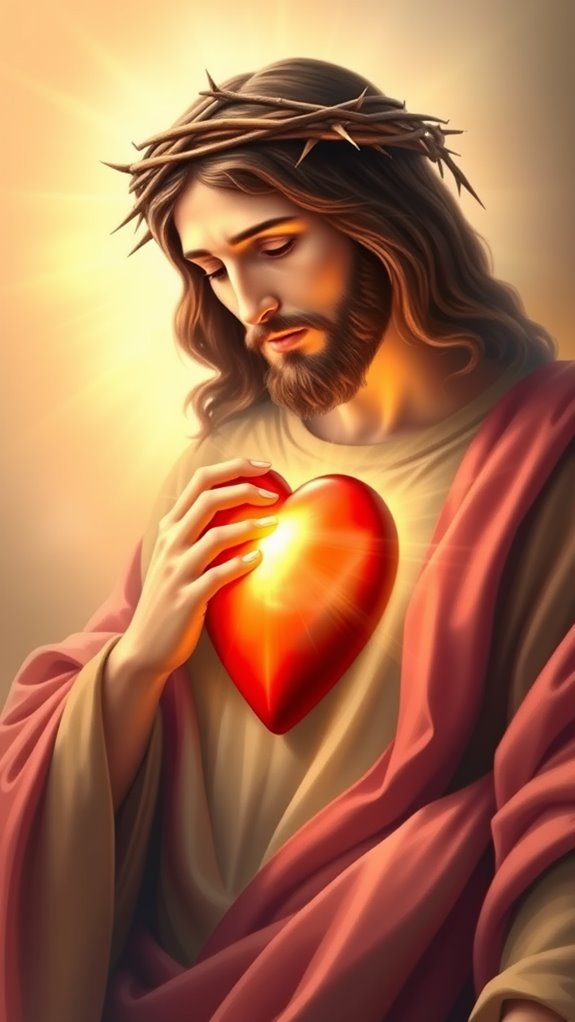 sacred heart jesus icon