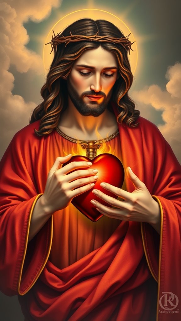 sacred heart jesus imagery