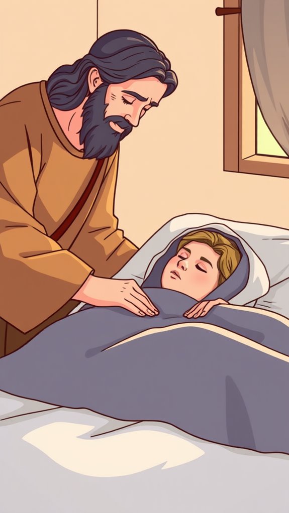 samaritan aiding sick person