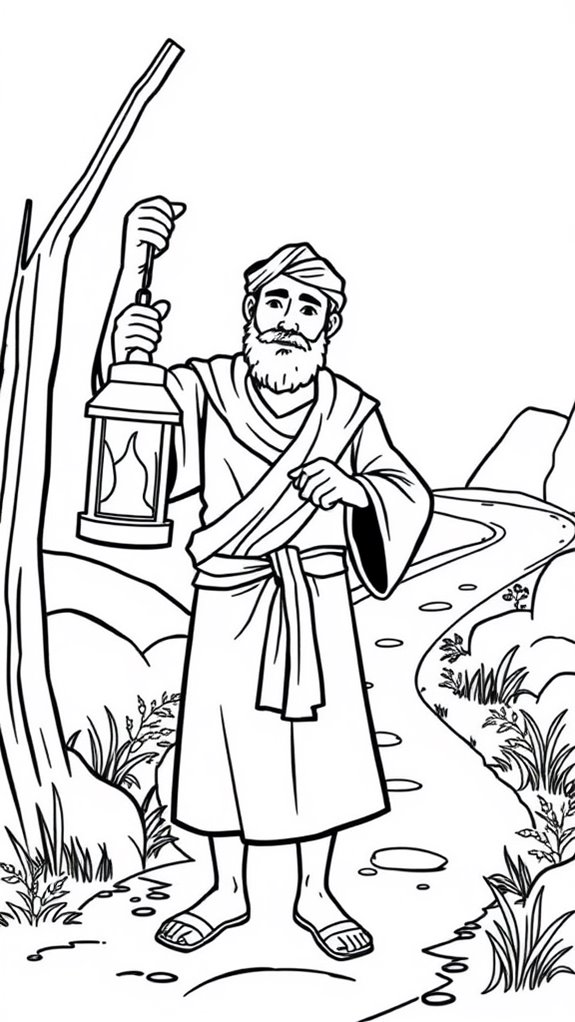 samaritan lantern coloring page