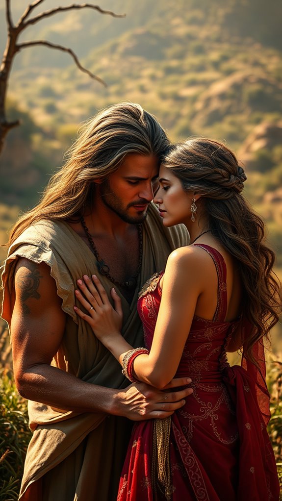 samson and delilah imagery
