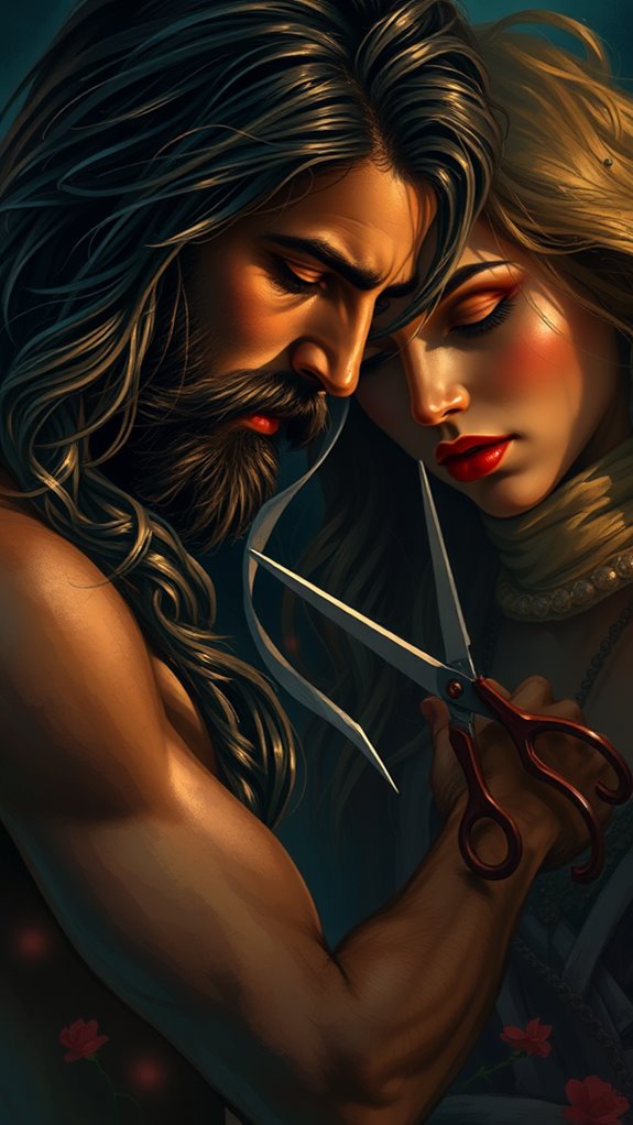 samson and delilah imagery