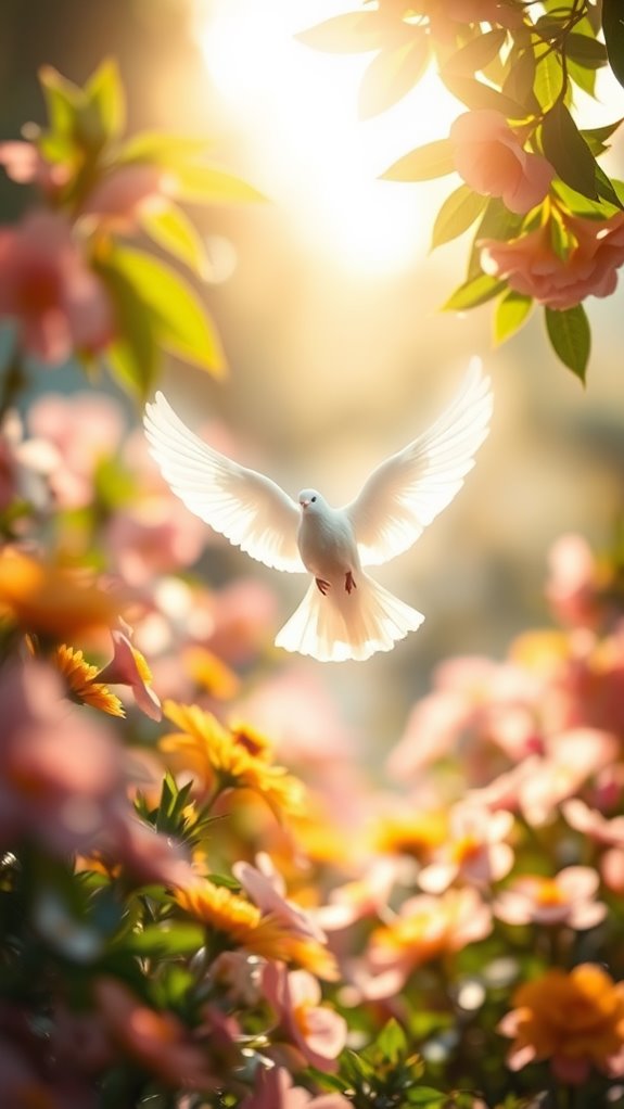 serene garden with spirit