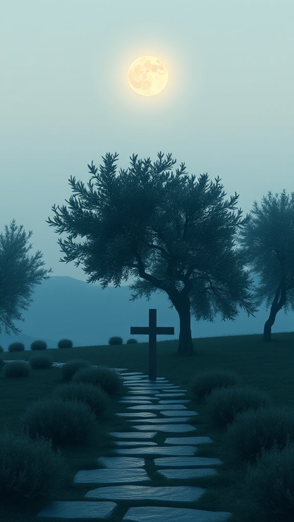 serene gethsemane garden artwork