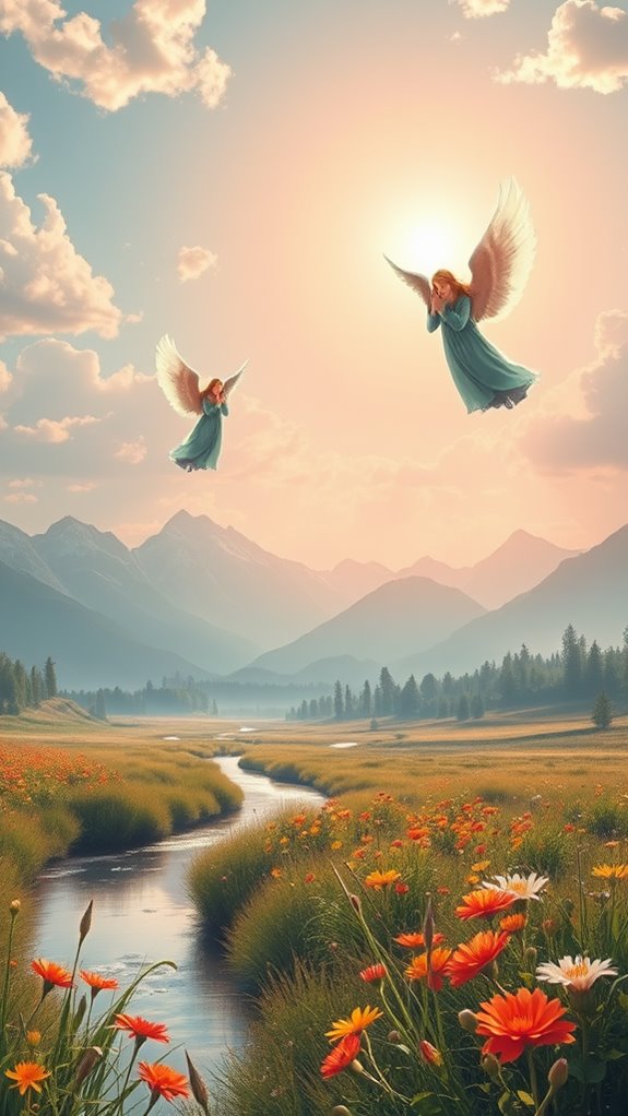 serene guardian angels landscape