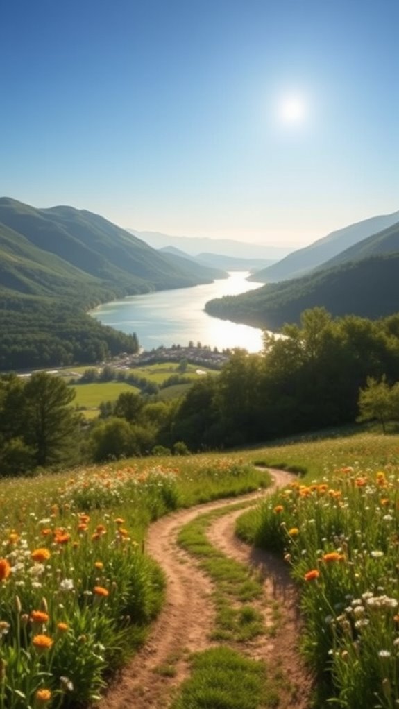 serene landscape transformation imagery