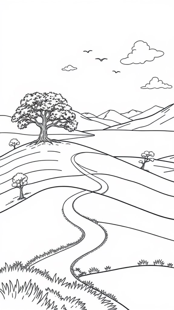 serene nature art activity