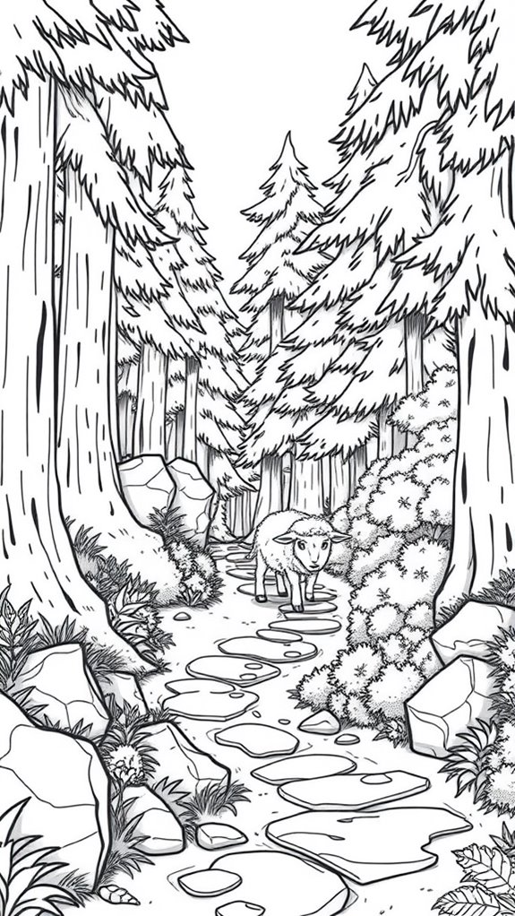 sheep coloring page adventure