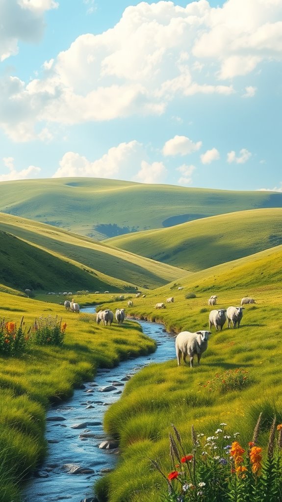 sheep in natural setting