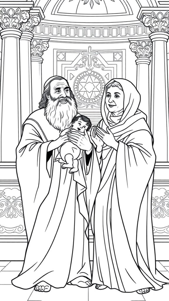 12 Simeon And Anna Coloring Pages - Printable & Free To Download ...