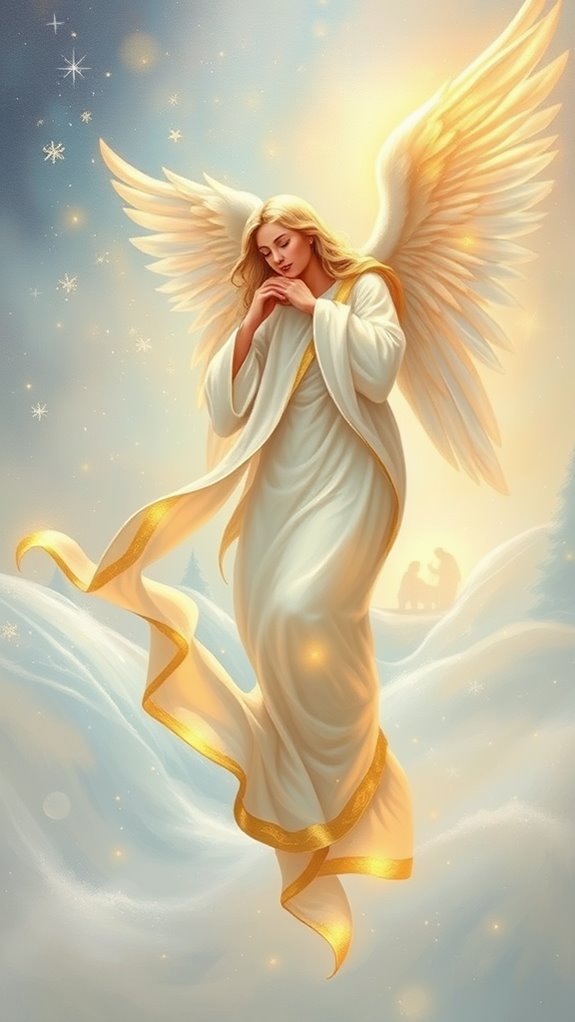 simple christmas angel art