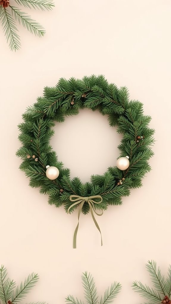 simple christmas wreath design