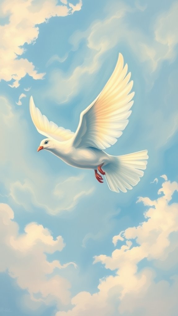 simple dove painting guide