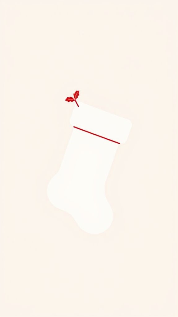 simple holiday stocking design