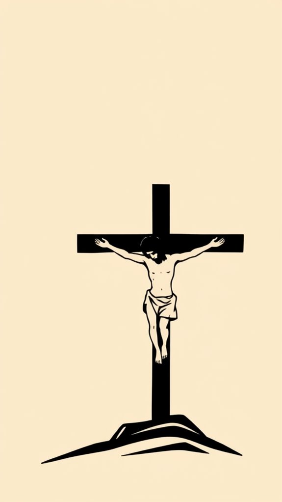 simple jesus cross illustration