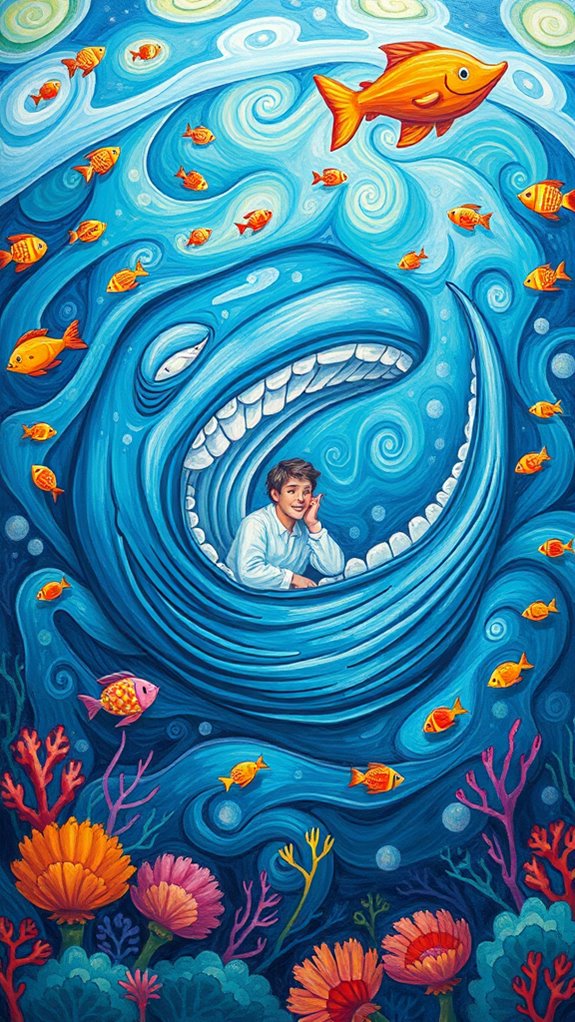 simple jonah whale art