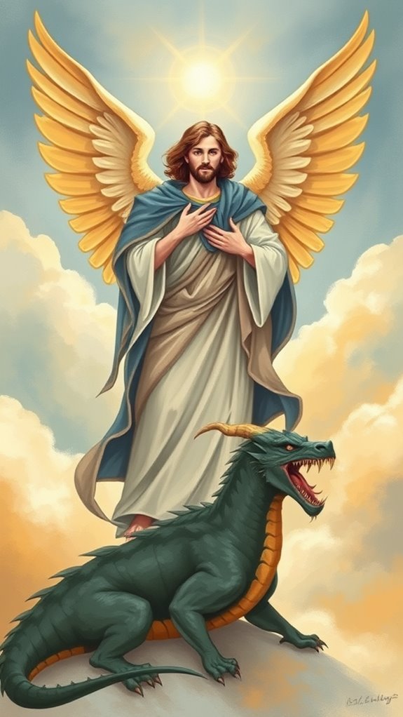 simple painting of st michael