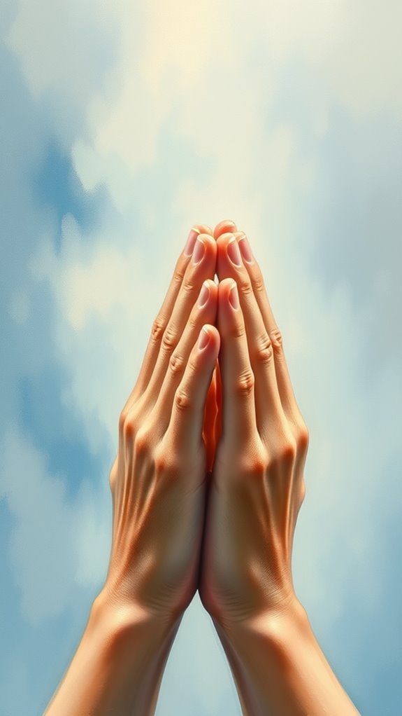 simple prayer hands art