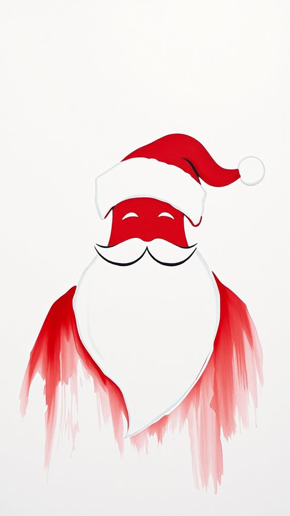 simple santa claus artwork